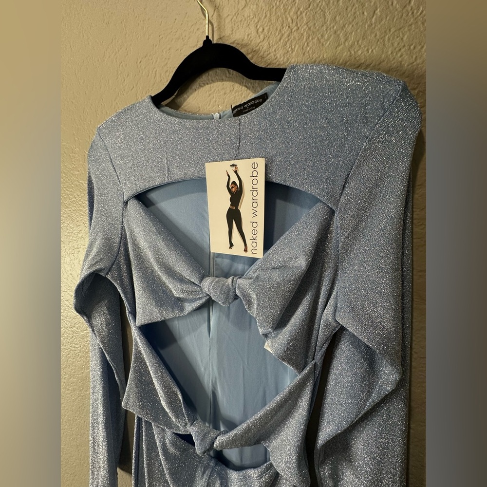 Naked Wardrobe glitter jumpsuit XL - Picture 3 of 3